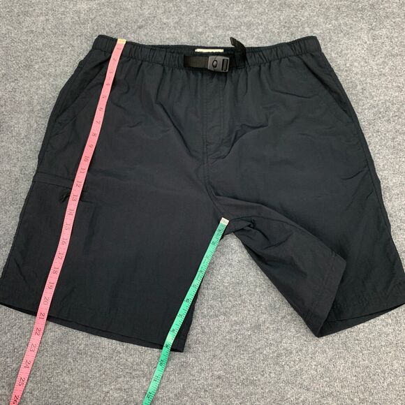 Alpine Design Short Mens XL Extra Large Black Mesh Lined Belted Nylon Zip Pocket - Picture 6 of 12